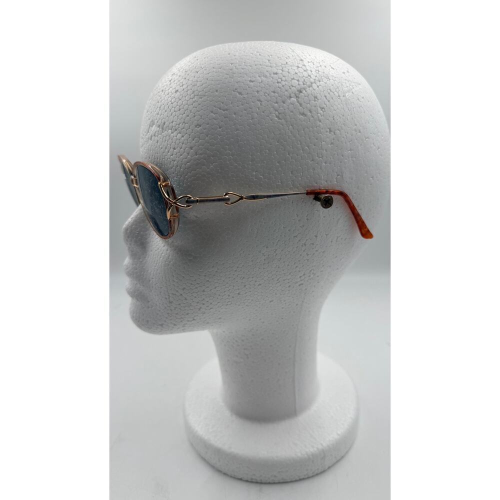 Vintage Gloria Vanderbilt 749 Zyloware 418 Sunglasses Frame Beige Plastic - Picture 2 of 6